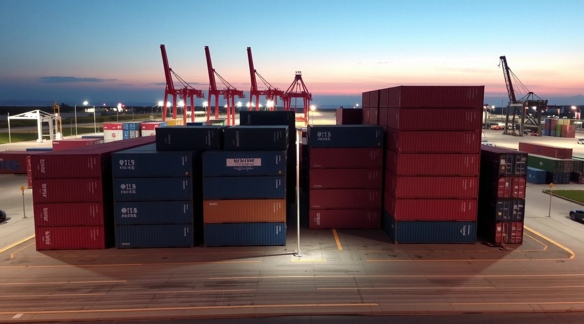 Modern industrial logistics hub